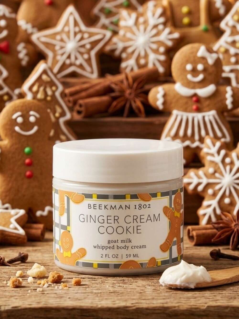 Beekman 1802 Ginger Cream Cookie Goat Milk Body Cream 2oz NWT